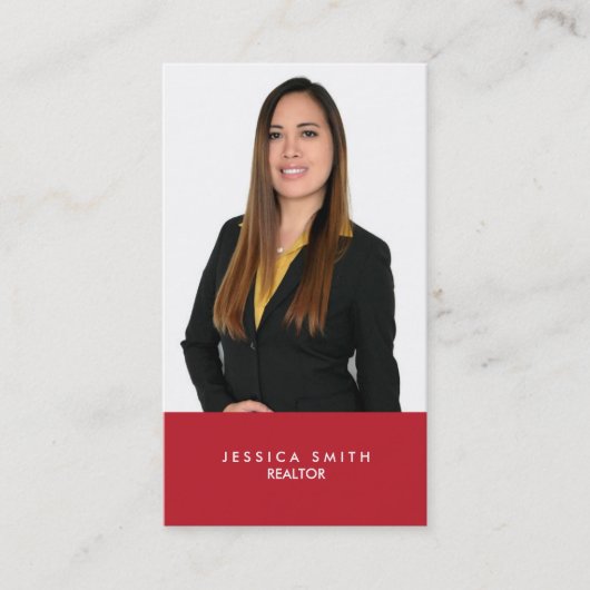 Real Anwesen Red Bar Visitenkarte (Vorderseite)