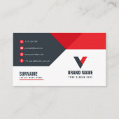 Real Anwesen Red Drak Qr Code Visitenkarte (Vorderseite)