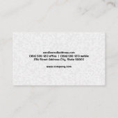 Real Anwesen Roof Gold Metallic | White Geometric Visitenkarte (Rückseite)