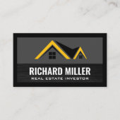 Real Anwesen Roof Logo Visitenkarte (Vorderseite)