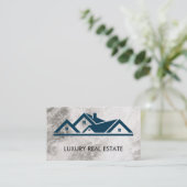 Real Anwesen Roof Top Marble Visitenkarte (Stehend Vorderseite)