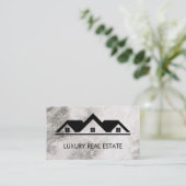 Real Anwesen Roof Top Marble Visitenkarte (Stehend Vorderseite)