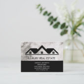 Real Anwesen Roof Top Marble Visitenkarte (Stehend Vorderseite)