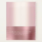 Real Anwesen Rosa Rose Gold Foker Broker Agent Hou Planer (Rückseite)