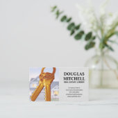 Real Anwesen | Schlüssel und Zuhause Visitenkarte (Stehend Vorderseite)