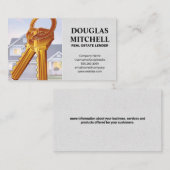 Real Anwesen | Schlüssel und Zuhause Visitenkarte (Vorne/Hinten)