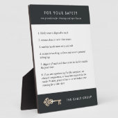 Real Anwesen Shows / Open House Client Sicherheit Fotoplatte (Seite)