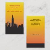 Real Anwesen Skyline Business Card Visitenkarte (Vorne/Hinten)