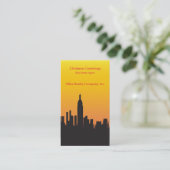 Real Anwesen Skyline Business Card Visitenkarte (Stehend Vorderseite)