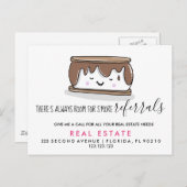 Real Anwesen S'MORE Ankündigung Postkarte (Vorne/Hinten)