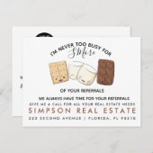 real Anwesen S'MOREreferrals Ankündigung (Vorne/Hinten)