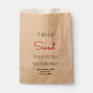 Real Anwesen Sweet Käuferin Finde Dream Zuhause Geschenktütchen