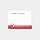 Real-Anwesen-Thema Post-it Klebezettel (Vorderseite)