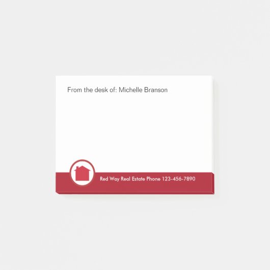 Real-Anwesen-Thema Post-it Klebezettel (Vorderseite)