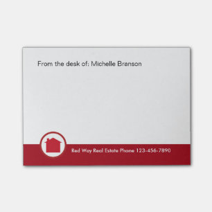 Real-Anwesen-Thema Post-it Klebezettel