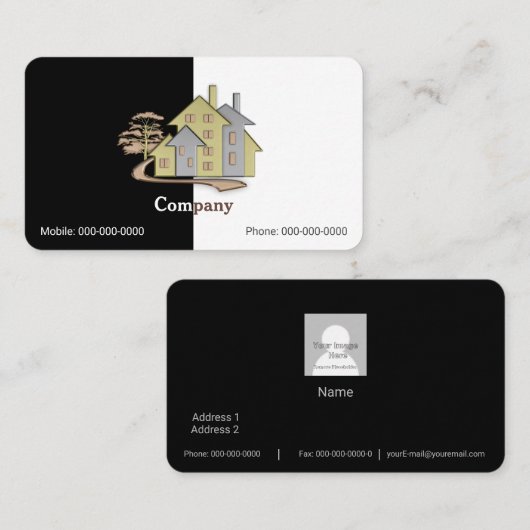 Real Anwesen Visitenkarte (Vorne/Hinten)