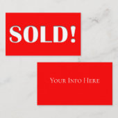 Real Anwesen Visitenkarte (Vorne/Hinten)