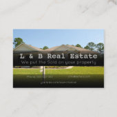 Real Anwesen Visitenkarte (Rückseite)