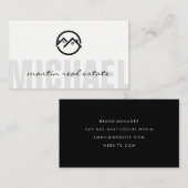 Real Anwesen Zuhause Icons Visitenkarte (Vorne/Hinten)