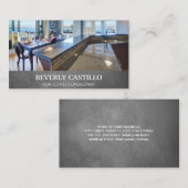 Real Anwesen | Zuhause Interior Business Card Visitenkarte (Vorne/Hinten)