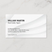 Real Anwesen Zuhause-Line-Logo Visitenkarte (Rückseite)