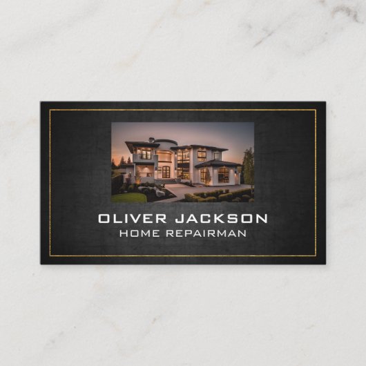 Real Anwesen Zuhause Luxus | Eigenschaft Visitenkarte (Vorderseite)