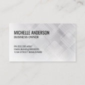 Real Anwesen Zuhause | Modernes Haus Visitenkarte (Rückseite)