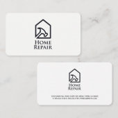 Real Anwesen | Zuhause-Reparatur Visitenkarte (Vorne/Hinten)