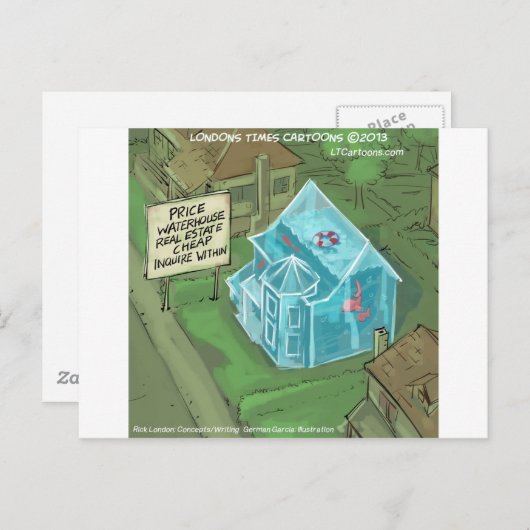 Real Anwesen Zuhause Sales Nightmare Funny Postkarte (Vorne/Hinten)