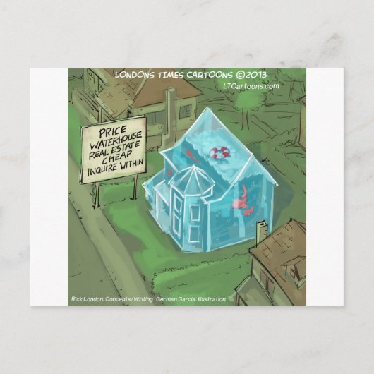 Real Anwesen Zuhause Sales Nightmare Funny Postkarte (Vorderseite)