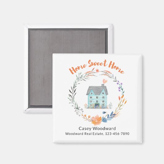 Real Anwesen Zuhause Sweet Zuhause Budget Werbung Magnet (Vorderseite/Rückseite)