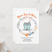 Real Anwesen Zuhause Sweet Zuhause Farbiges Market Karte (Vorderseite/Rückseite Beispiel)
