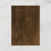 Real Anwesen | Zuhause-Symbol | Holzkörner-Hinterg Visitenkarte (Rückseite)