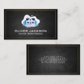 Real Anwesen Zuhause Zuhause mit Garten Visitenkarte (Vorne/Hinten)