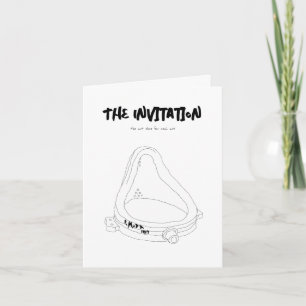 Real Art Duchamp's Fountain Satire Joke Card Einladung