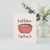 Real Bakers können beweisen, dass es ein lustiges Postkarte (Stehend Vorderseite)