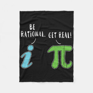 Real Be Rational Funny Mah Meme Mah Nerd Pi Day Fleecedecke