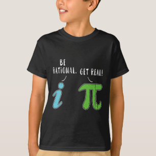 Real Be Rational Funny Mah Meme Mah Nerd Pi Day T-Shirt