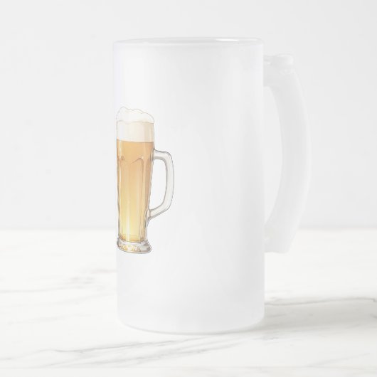 Real Bierglas Mattglas Bierglas (VorderseiteRechts)