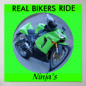 REAL BIKERS FAHREN NINJA'S POSTER (Vorne)