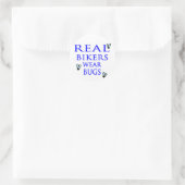 Real Bikers tragen Bugs Runder Aufkleber (Tasche)