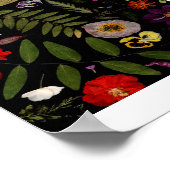 Real Blume Art Summer Hütte Garden Poster (Ecke)