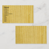 Real Carolina Pine Veneer Woodgrain Visitenkarte (Vorne/Hinten)