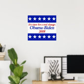 Real Change Obama Biden Posters Poster (Heimbüro)
