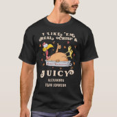 Real Crisp Juicy Funny Turkey Custom Erntedank T-Shirt (Vorderseite)