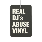 REAL DJ's MISSBRAUCH VINYL Autolufterfrischer (Vorderseite)