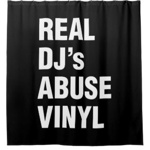 REAL DJ's MISSBRAUCH VINYL Duschvorhang
