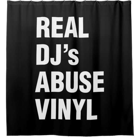 REAL DJ's MISSBRAUCH VINYL Duschvorhang (Vorderseite)