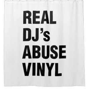 REAL DJ's MISSBRAUCH VINYL Duschvorhang