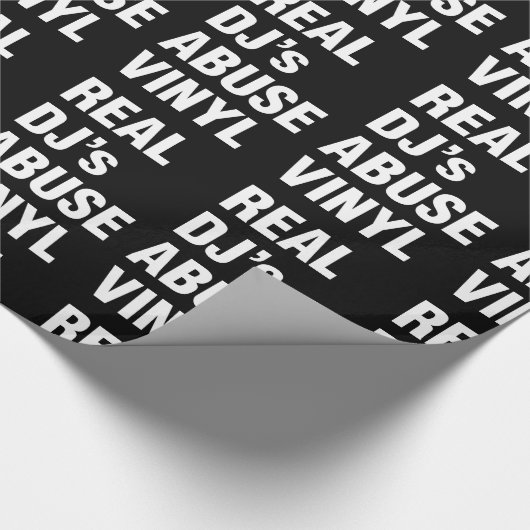 REAL DJ's MISSBRAUCH VINYL Geschenkpapier (Ecke)